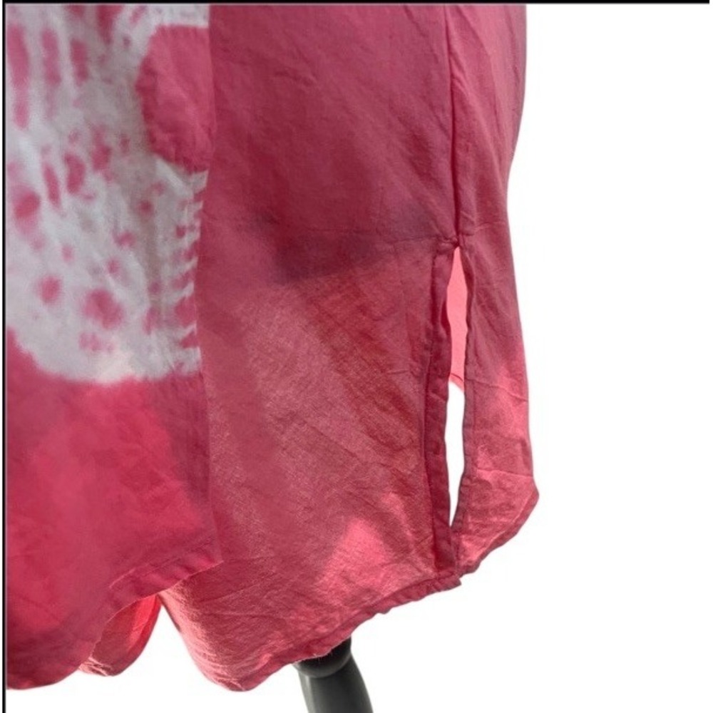 Bleu Clair Claire Pettibone Coverup Tunic Pink Tie Dye‎ Made USA Women's Medium - Picture 3 of 10